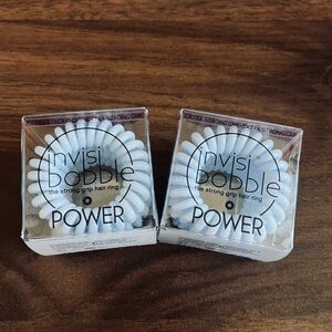Invisibobble Blue 3 Extra Strong Grip for Sports Hair Rings Lot of 2 NEW